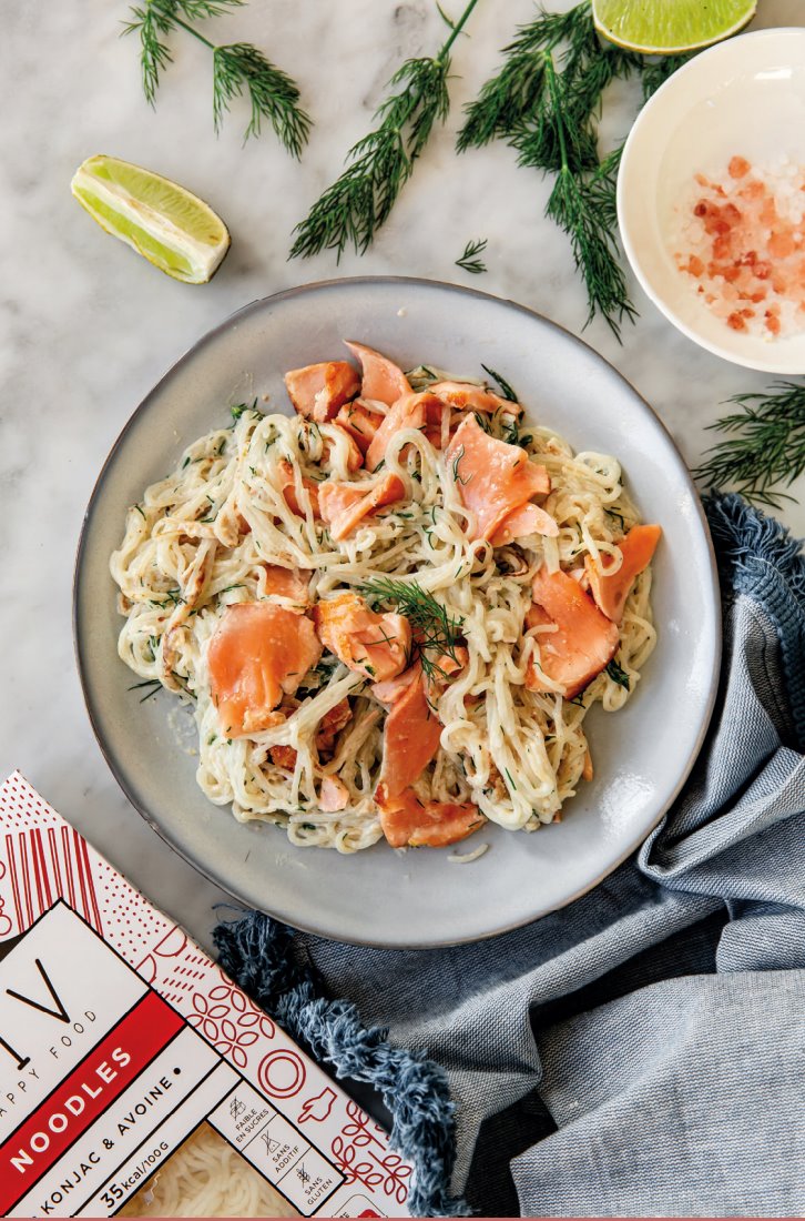 Noodles au saumon