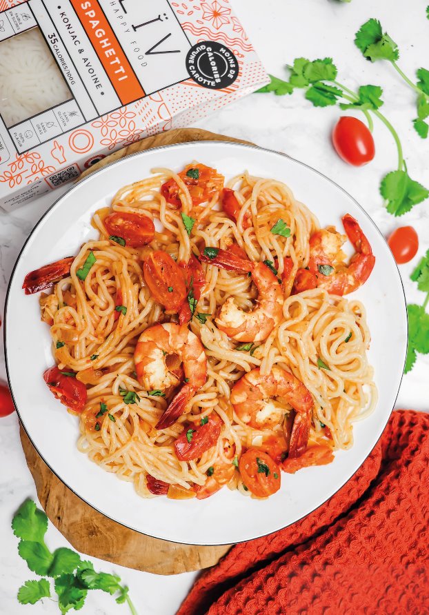 Spaghetti aux gambas