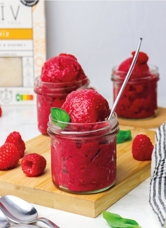 Sorbet aux framboises