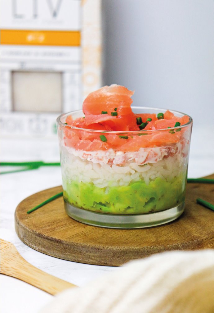 Verrine "avocado-toast"