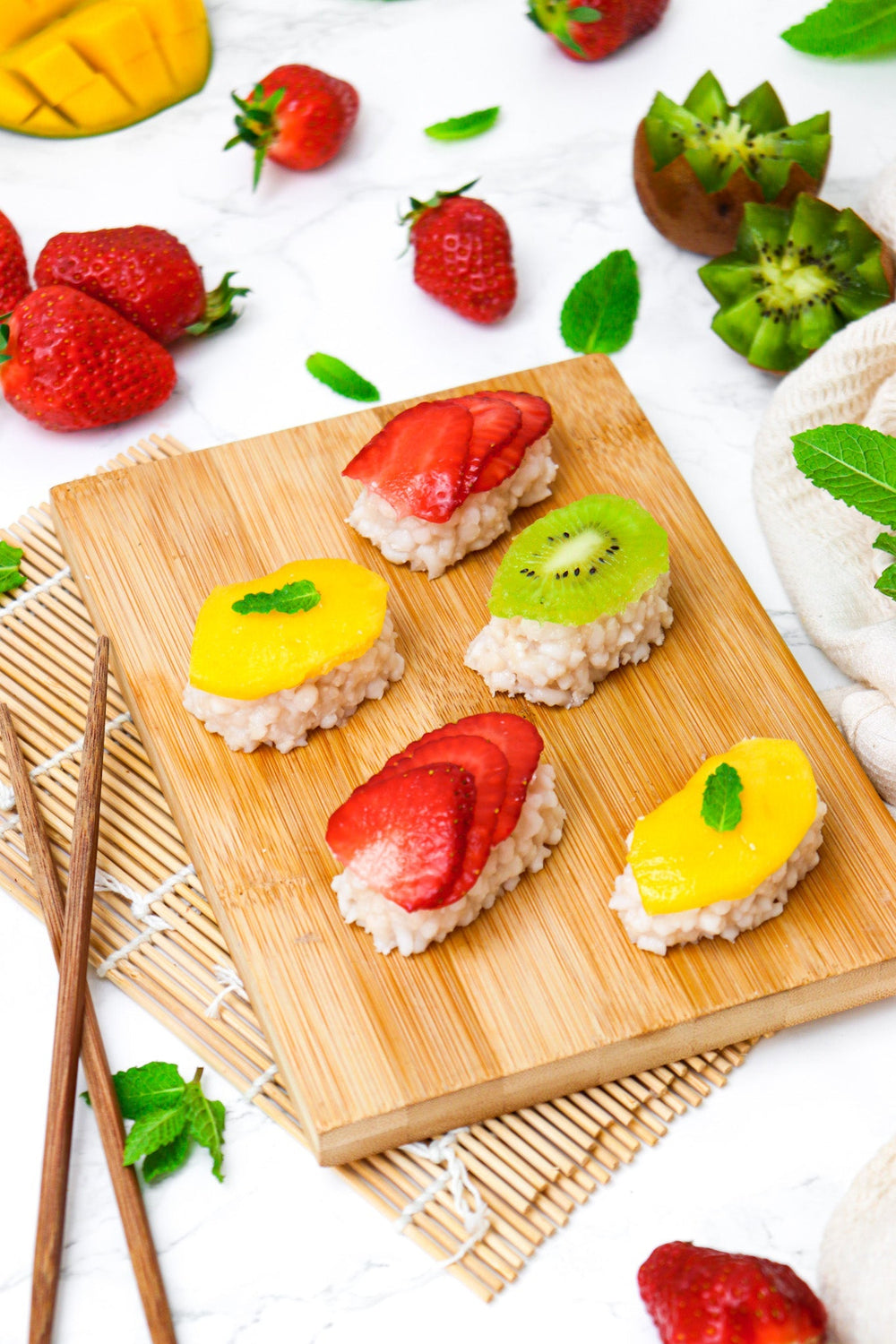 Sushis aux fruits