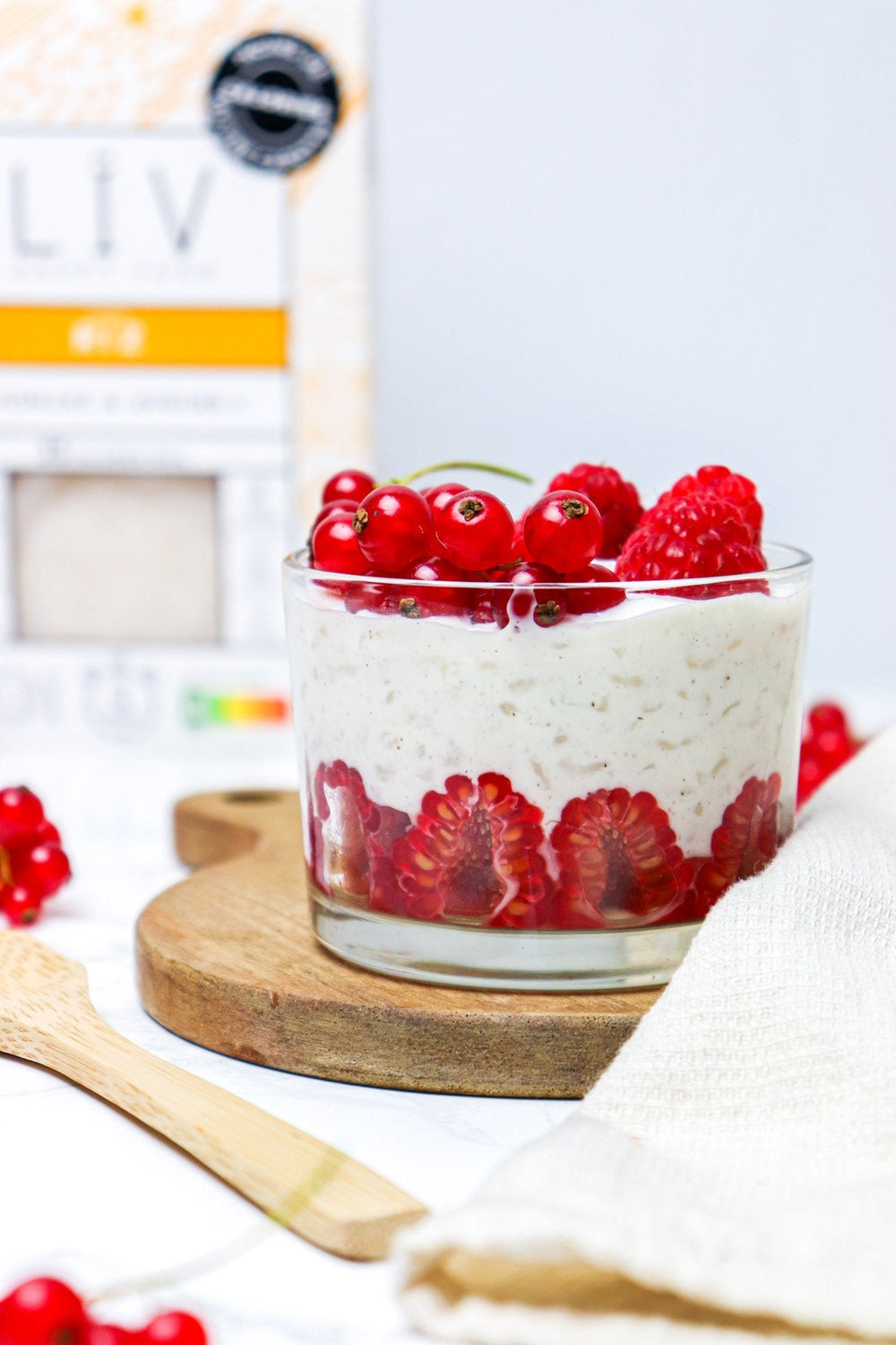 Verrines framboise groseille