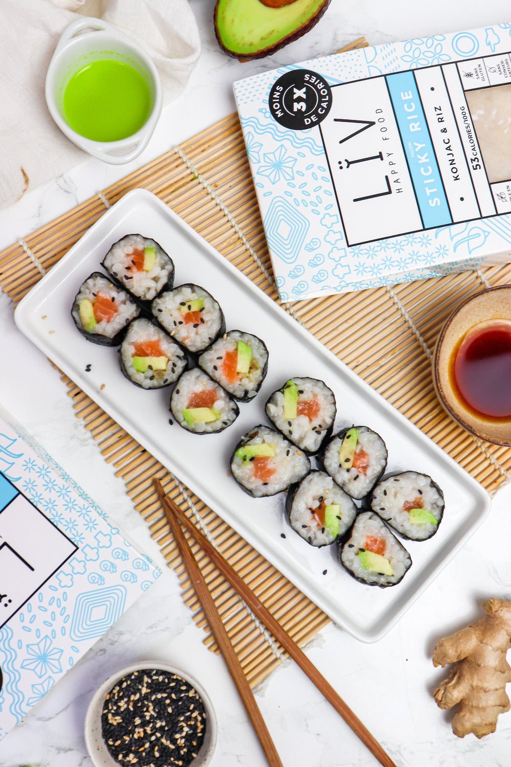 Makis saumon avocat