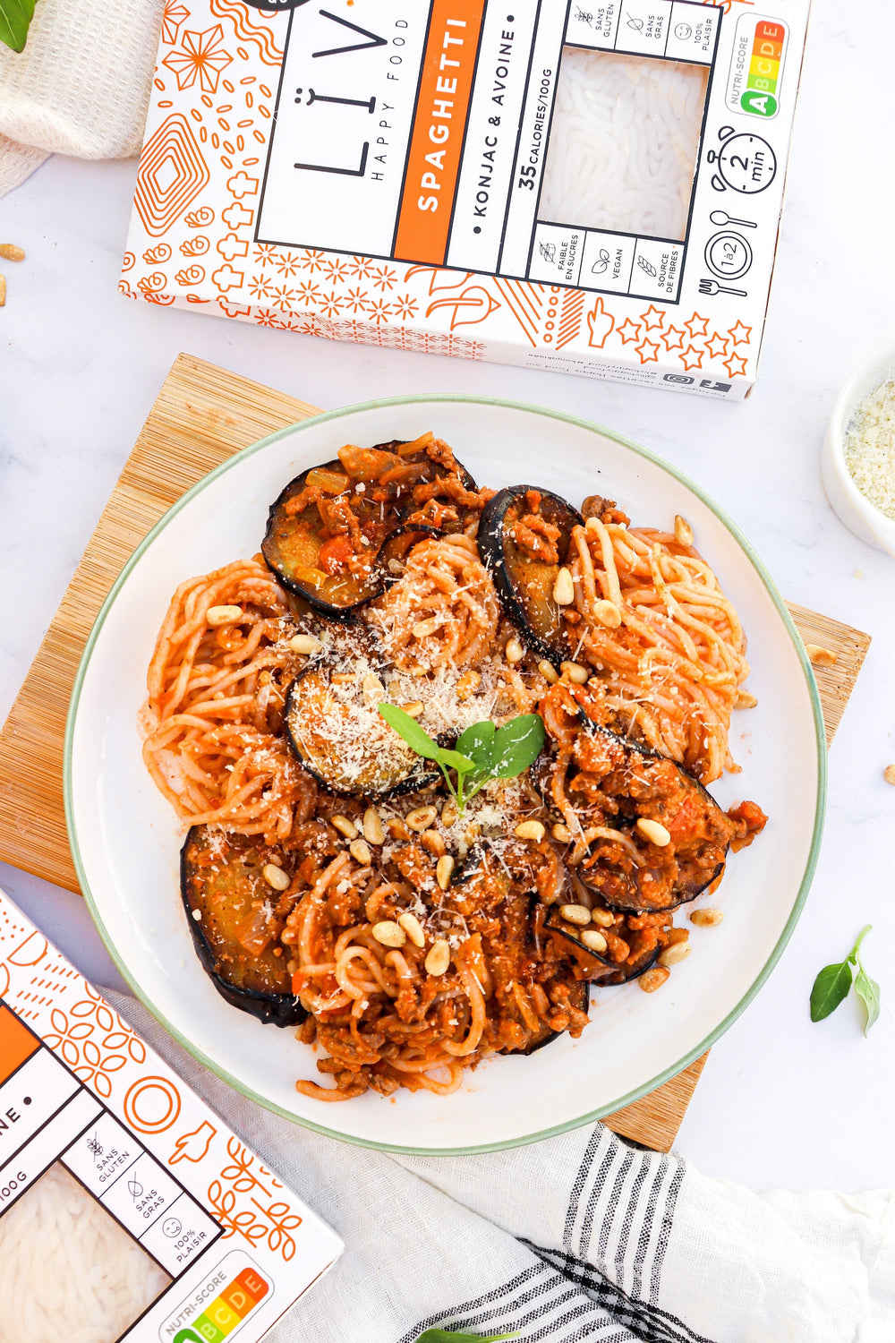 Spaghetti aux aubergines