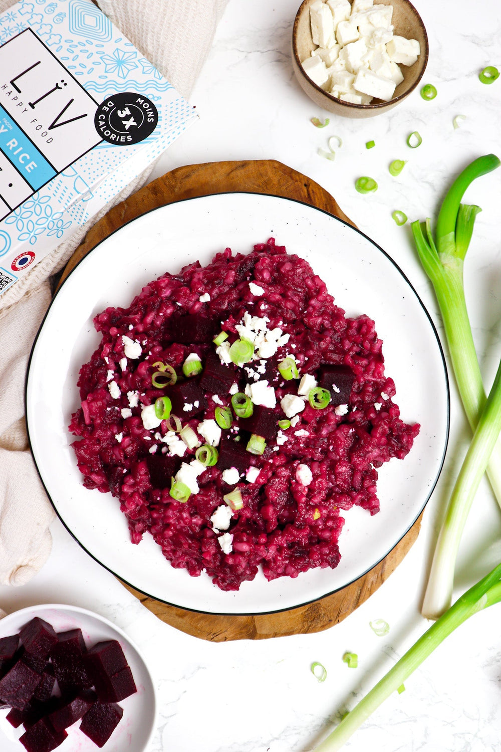Risotto à la crème de betterave