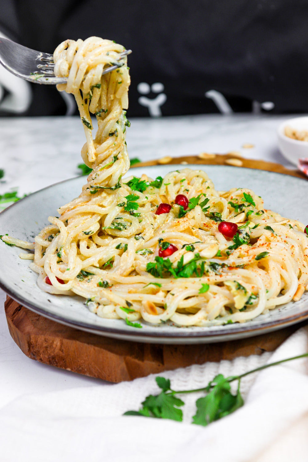 Spaghetti ma'araconi bel laban