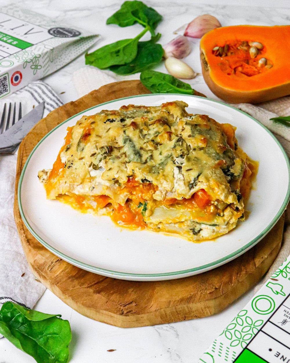 Lasagnes butternut chèvre
