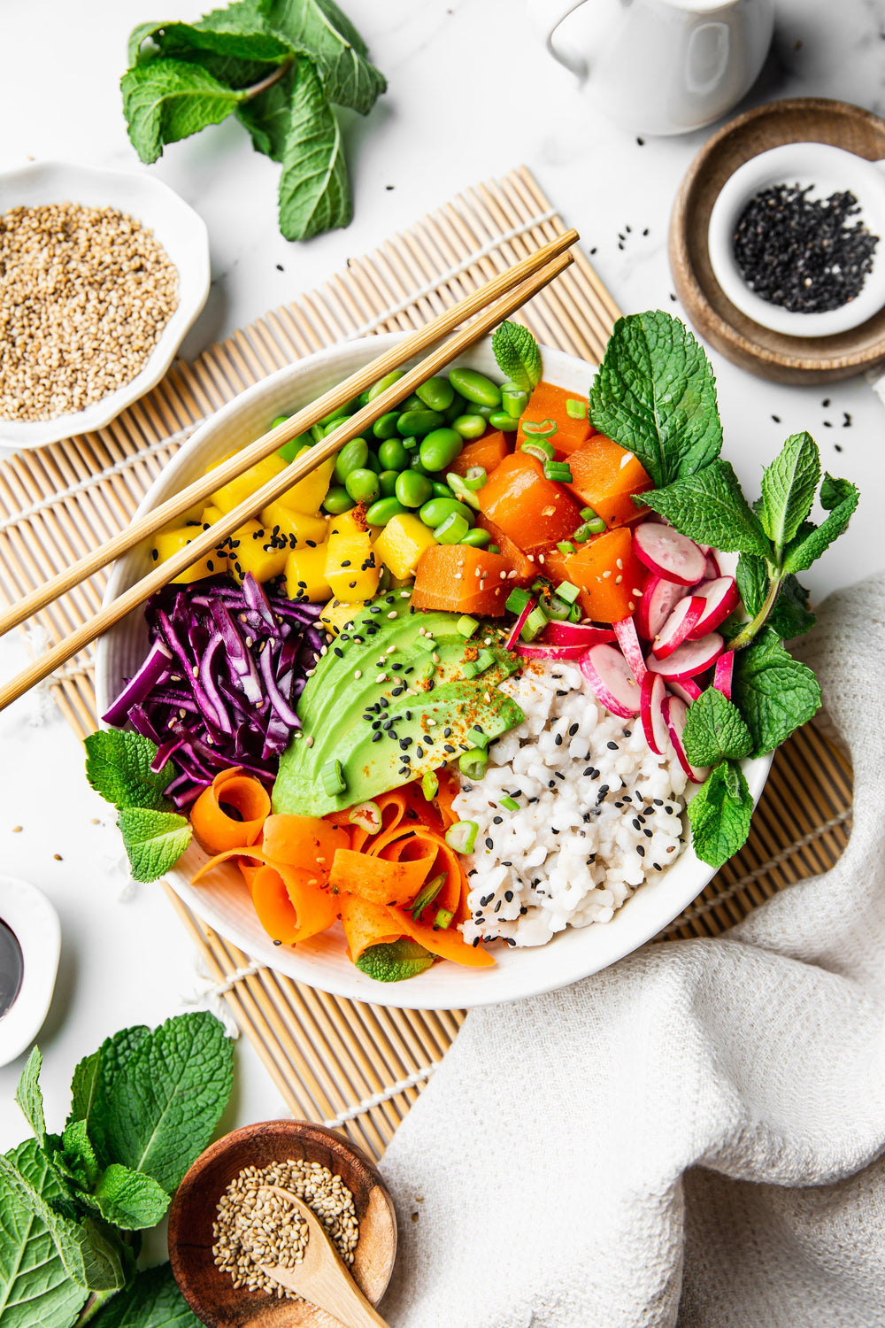 Poke bowl exotique