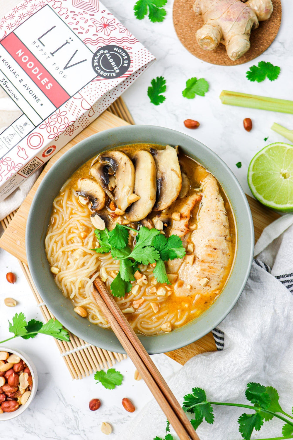 Bouillon gourmand au lait de coco