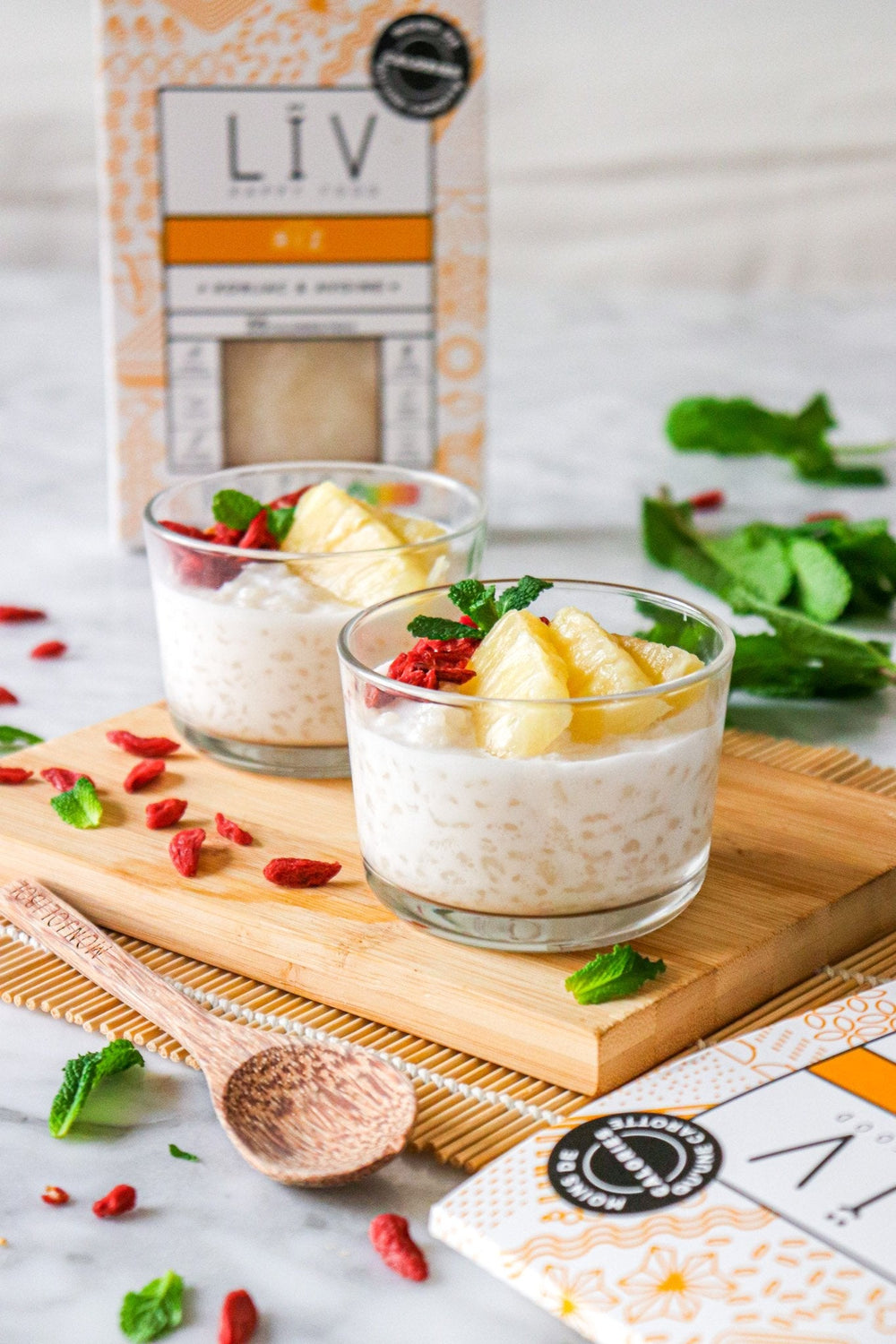 Riz au lait ananas goji