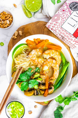 Soupe thaï aux crevettes
