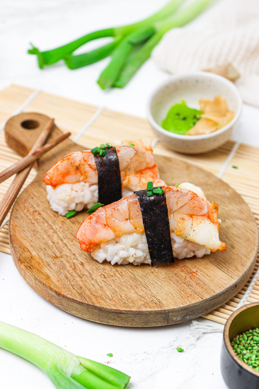 Sushis aux crevettes