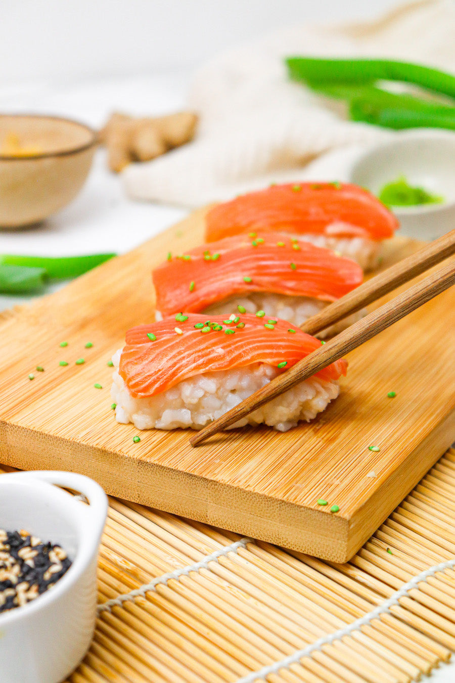 Sushis au saumon