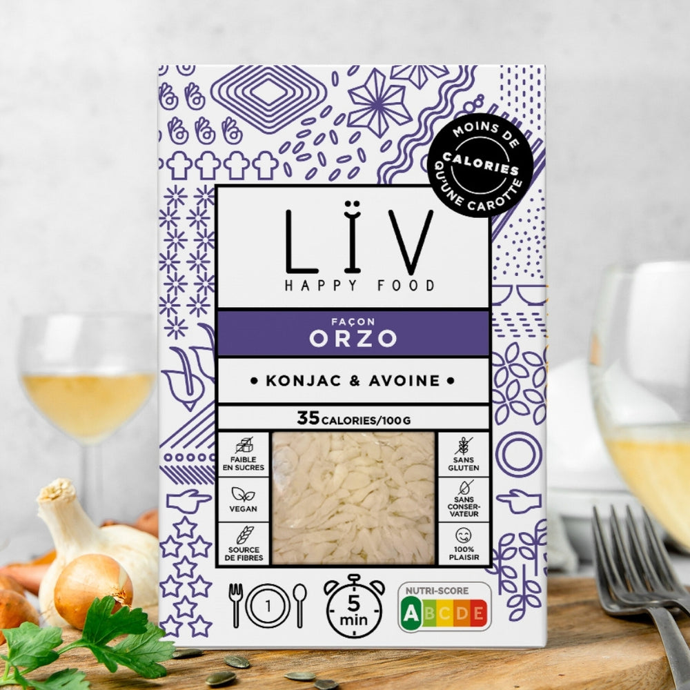 Orzo de konjac