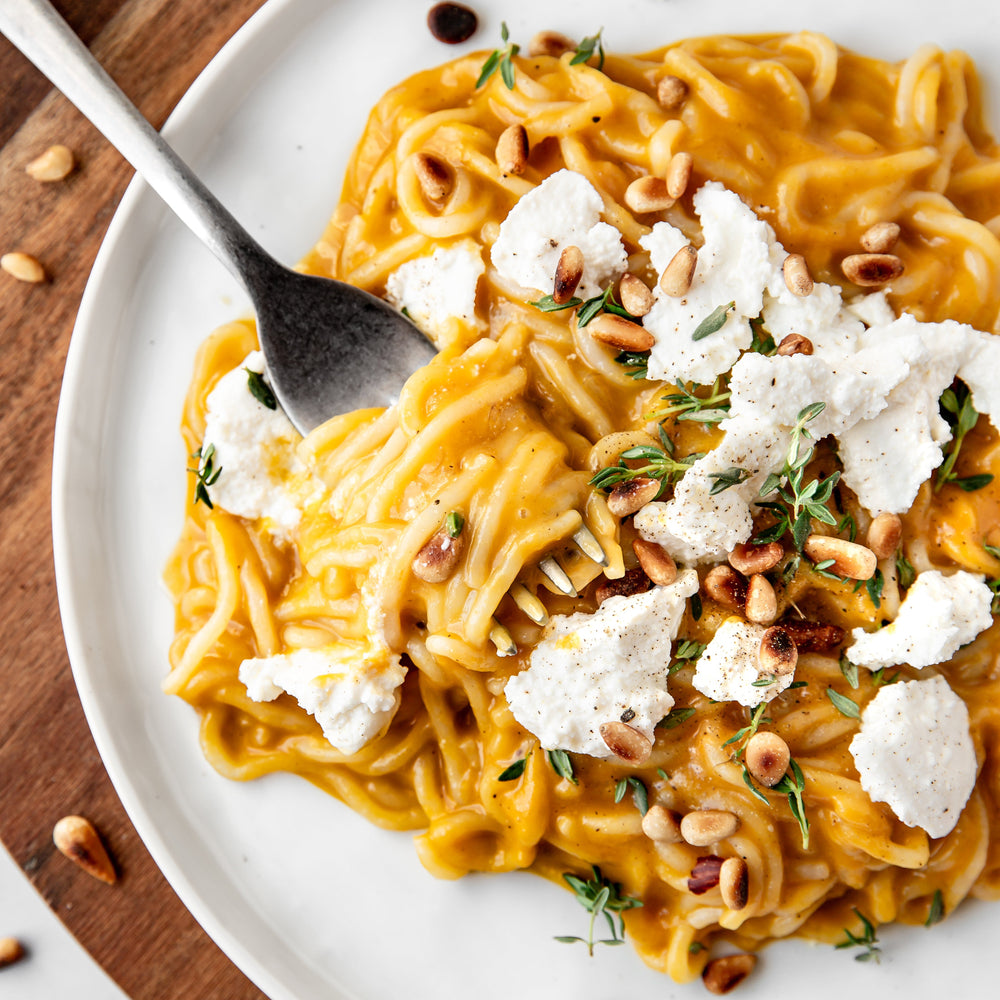 spaghetti de konjac minceur LIV courge et feta