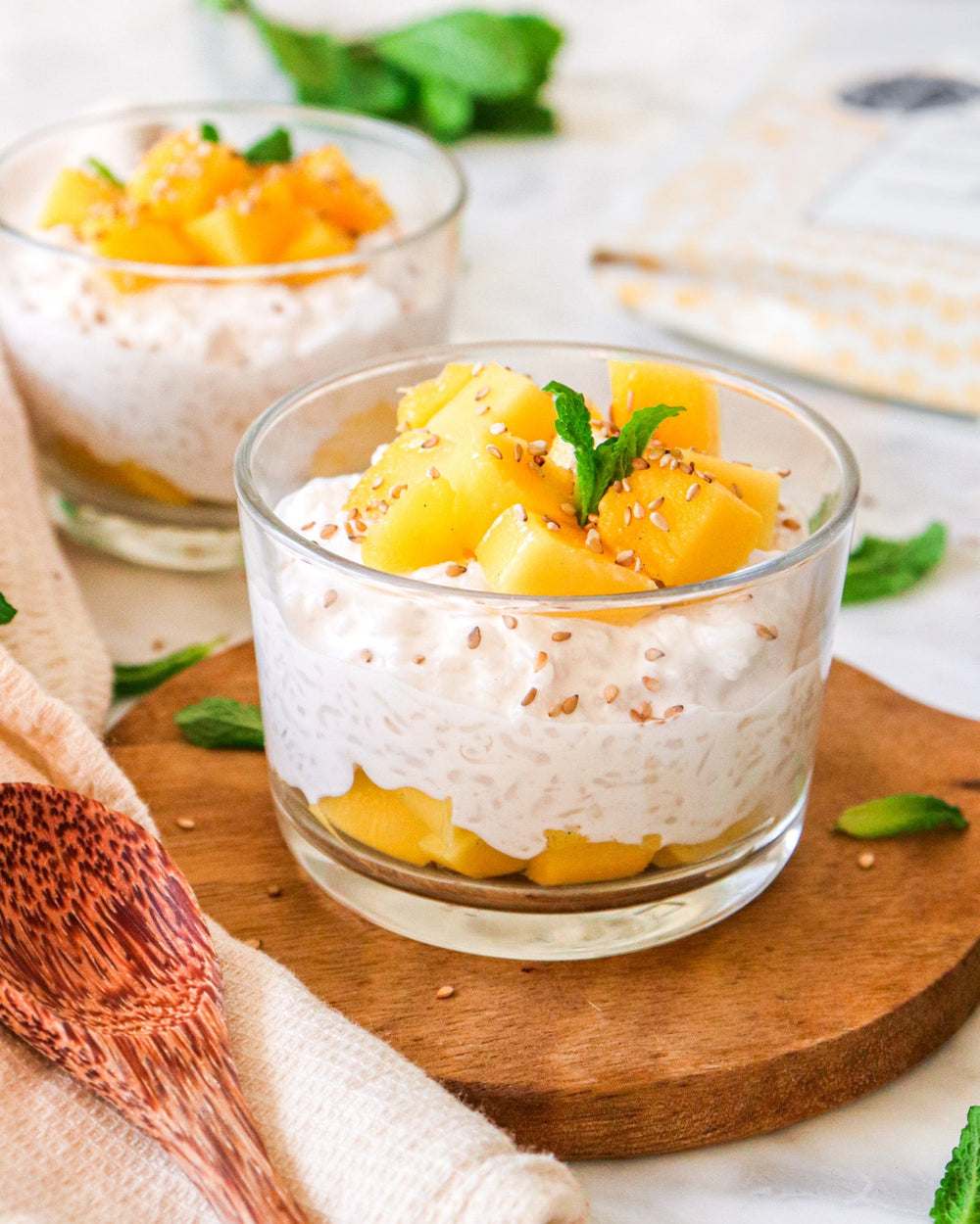 Riz au lait mangue sésame