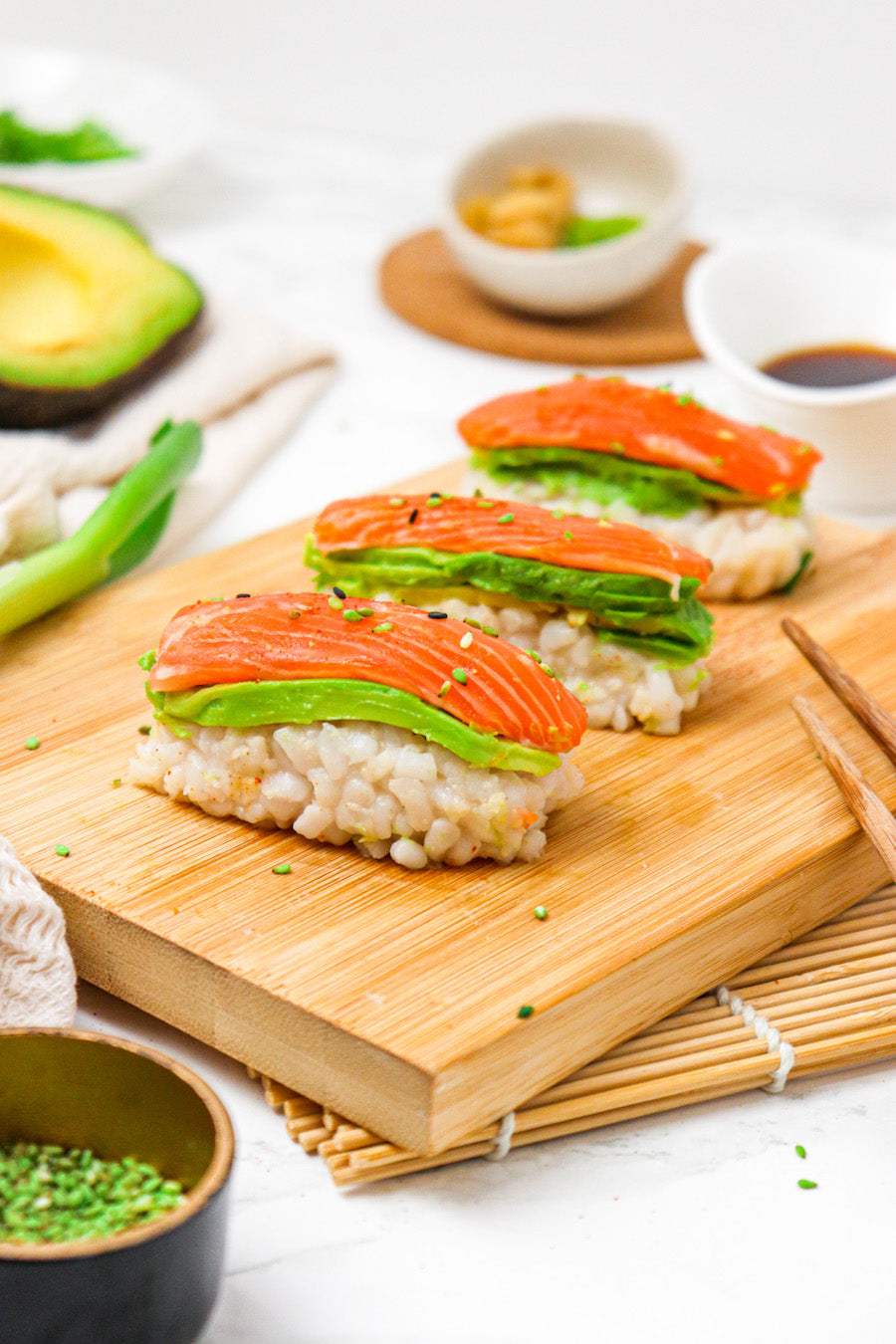 Recette Burgers façon sushi avocat et saumon sur Chefclub daily