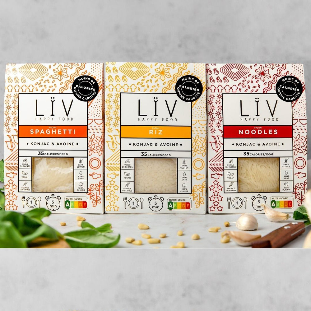 Pâtes de konjac sans gluten pour régime minceur 