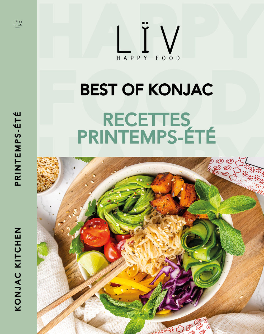 un livre avec 37 recettes de konjac ultra light et simples à réaliser 