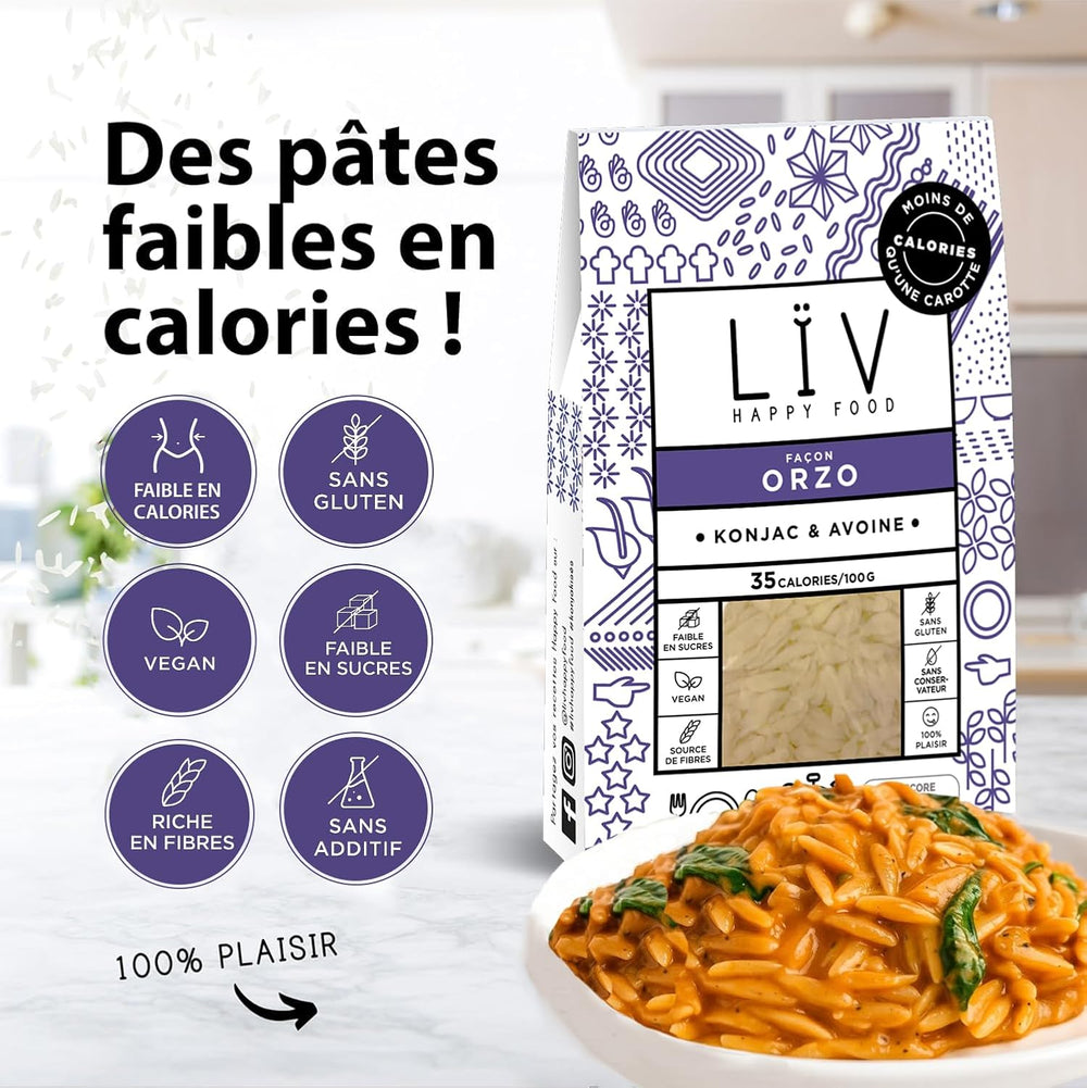 Orzo de konjac