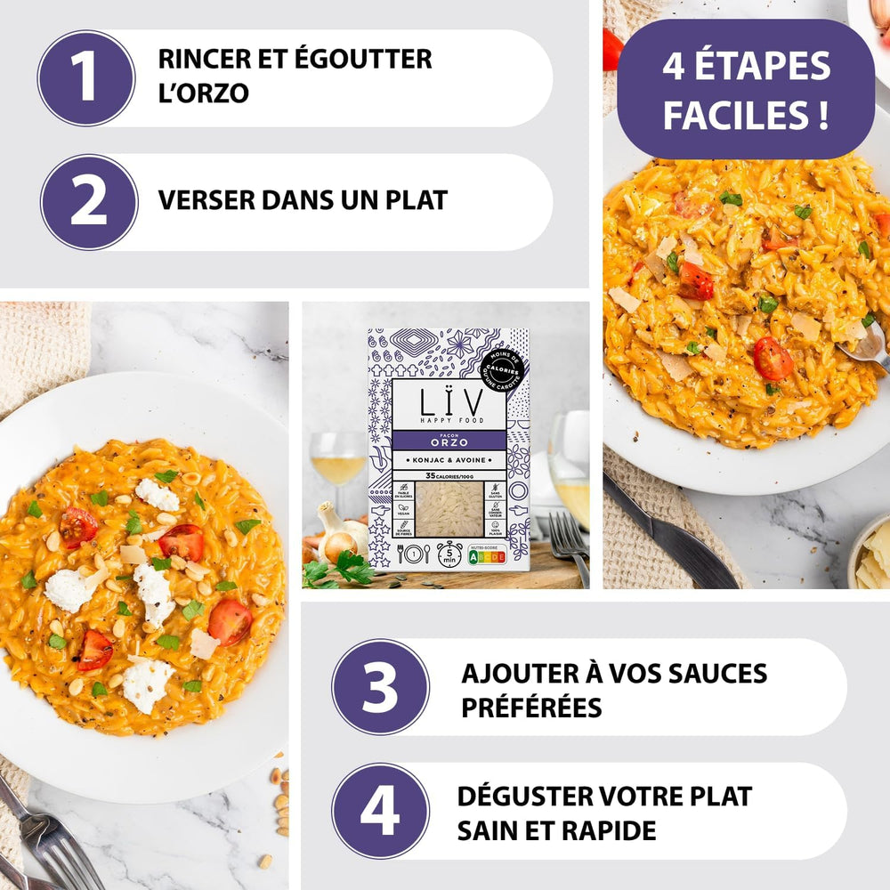 Orzo de konjac