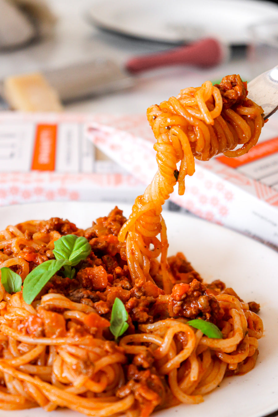 Plat cuisiné spaghetti konjac à la bolognaise LIV HAPPY FOOD : la