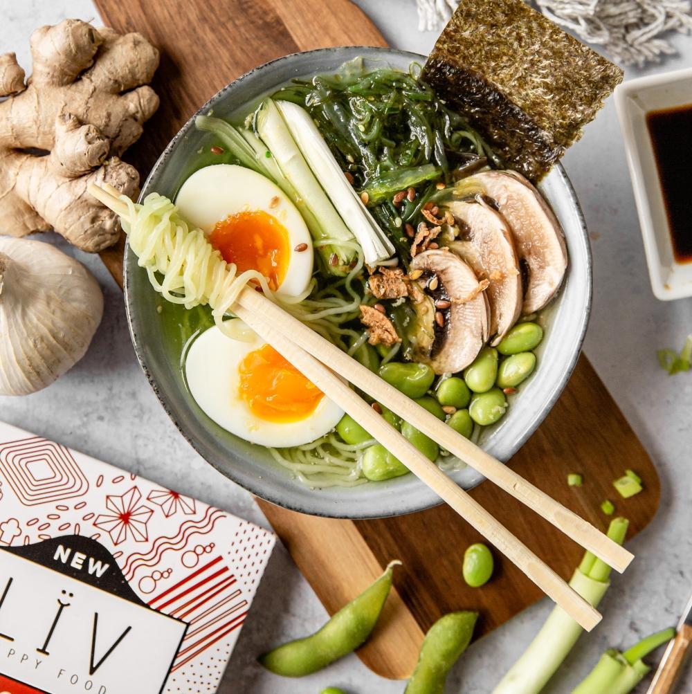 Noodles de konjac 6x200g LIV Happy Food dans un ramen sans gluten et faible en sucres